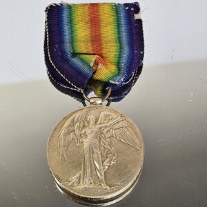 WWI Victory MEDAL Pte D Colson L.N.LAN R Loyal North Lancashire Regiment British